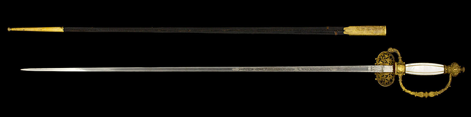 S000011_French_Judge_Smallsword_Full_Reverse_Next_to_Scabbard