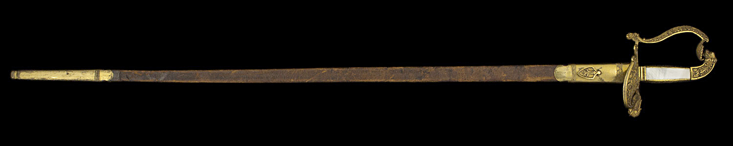 S000089_French_1st_Empire_Smallsword_Full_Obverse_With_Scabbard