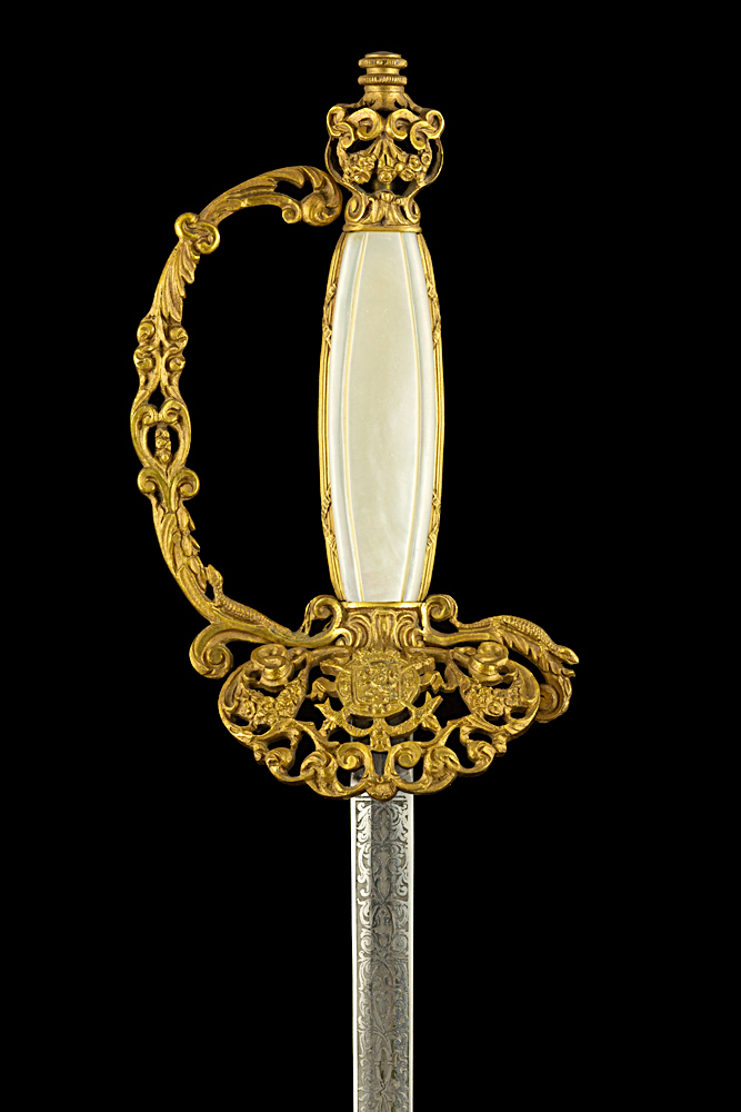 S000002_Belgian_Civil_Servant_Smallsword_Hilt_Obverse_