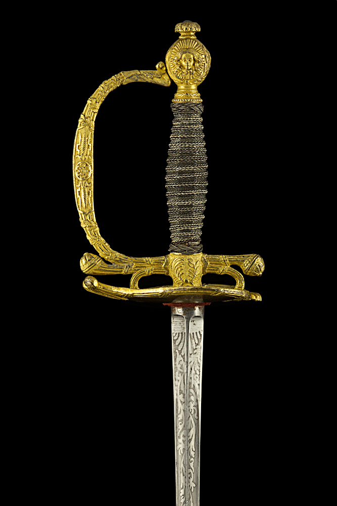 S000021_French_Empress_Guard_Smallsword_Hilt_Obverse_