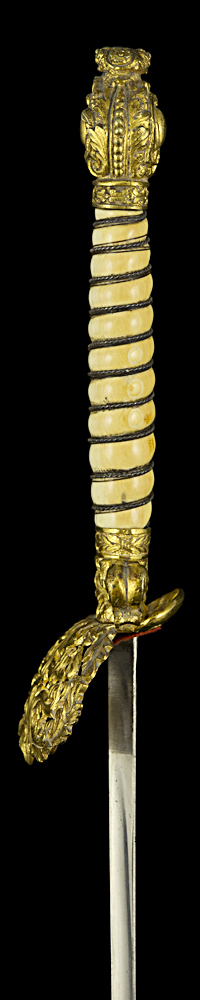 S000215_Ivory_Grip_Smallsword_Hilt_Left_Side