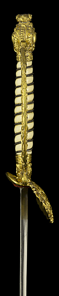 S000215_Ivory_Grip_Smallsword_Hilt_Right_Side