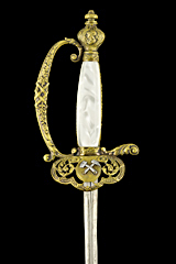 S000017_French_St-Etienne_Smallsword_Hilt_Obverse_