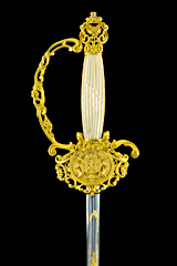 S000028_Belgian_Civil_Servant_Smallsword_Hilt_Obverse_