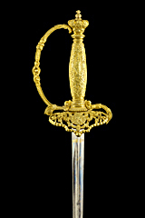 S000082_Belgian_Golden_Grip_Court_Sword_Hilt_Obverse_