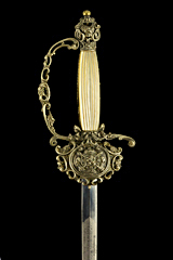 S000094_Belgian_Silver_Plated_Smallsword_Hilt_Obverse_