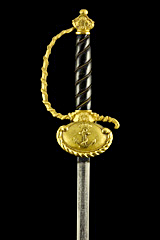 S000109_Belgian_Marine_Smallsword_Hilt_Obverse