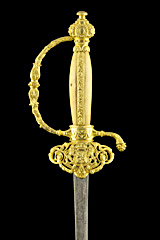 S000121_French_made_Belgian_Smallsword_Hilt_Obverse_