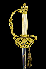 S000139_Belgian_Court_Sword_w_Flowers_Hilt_Obverse_